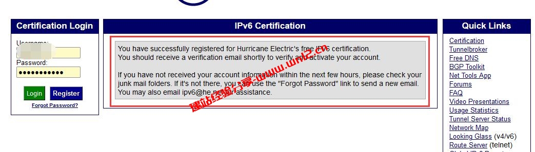 HE.NET老牌免费DNS解析账号注册及使用教程插图2