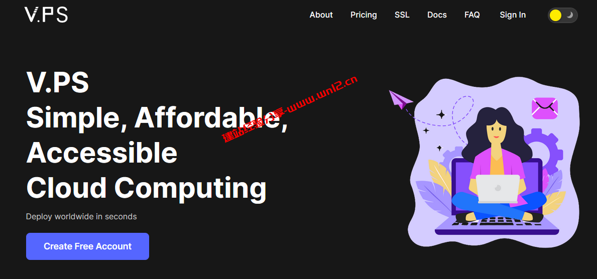 国外直连云服务器选什么线路、机房及商家推荐，V.PS 2023年终优惠详情插图