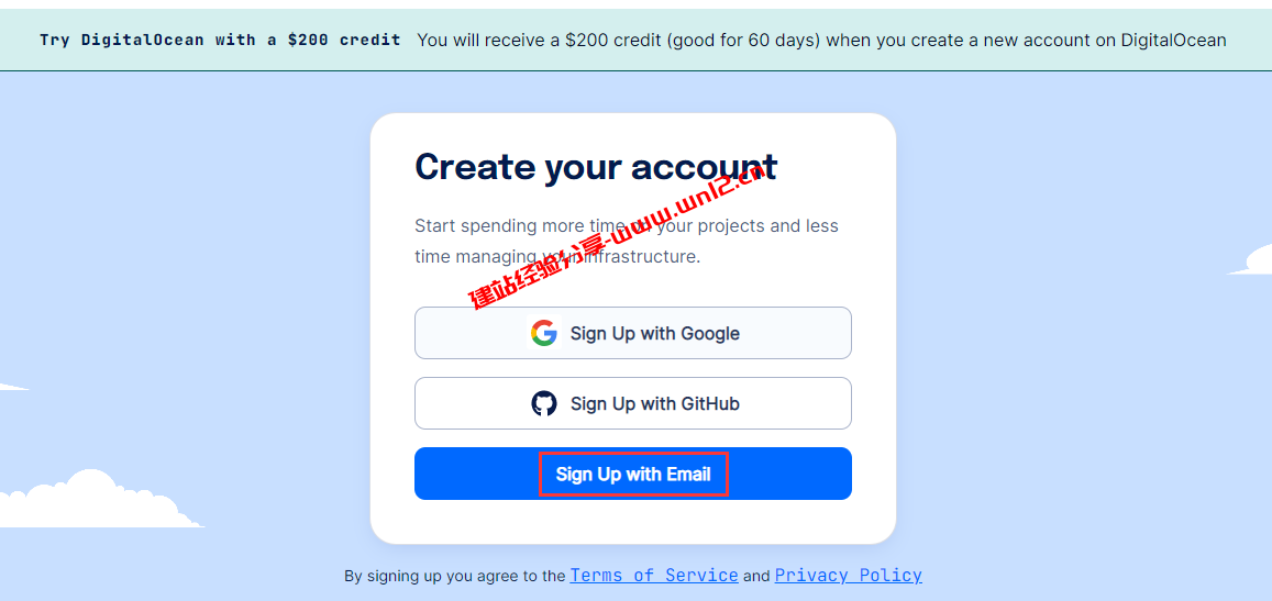 DigitalOcean注册教程_新注册DigitalOcean账号撸200美元体验免费云服务器插图1