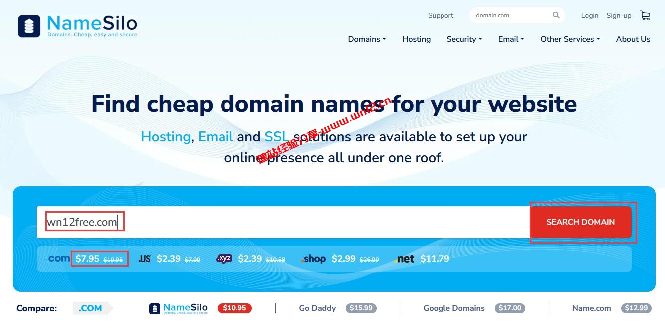 国外新注册.COM域名哪家实惠？NameSilo目前注册.COM域名优惠只需$6.95/首年、续费$10.95/年插图