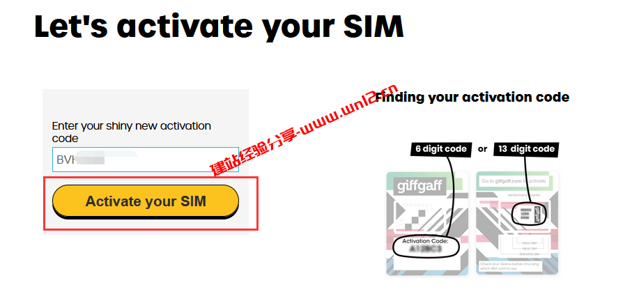 免费giffgaff英国手机卡收到后如何充值激活、免费giffgaff英国手机卡插卡使用需要注意什么插图1
