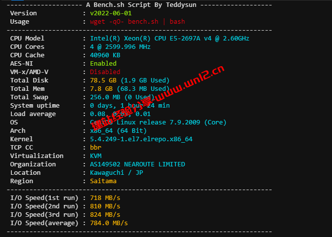 $3.49/月起的JuHost日本G口带宽直连云服务器怎么样？JuHost日本云服务器带宽质量和基本性能测评_建站经验分享