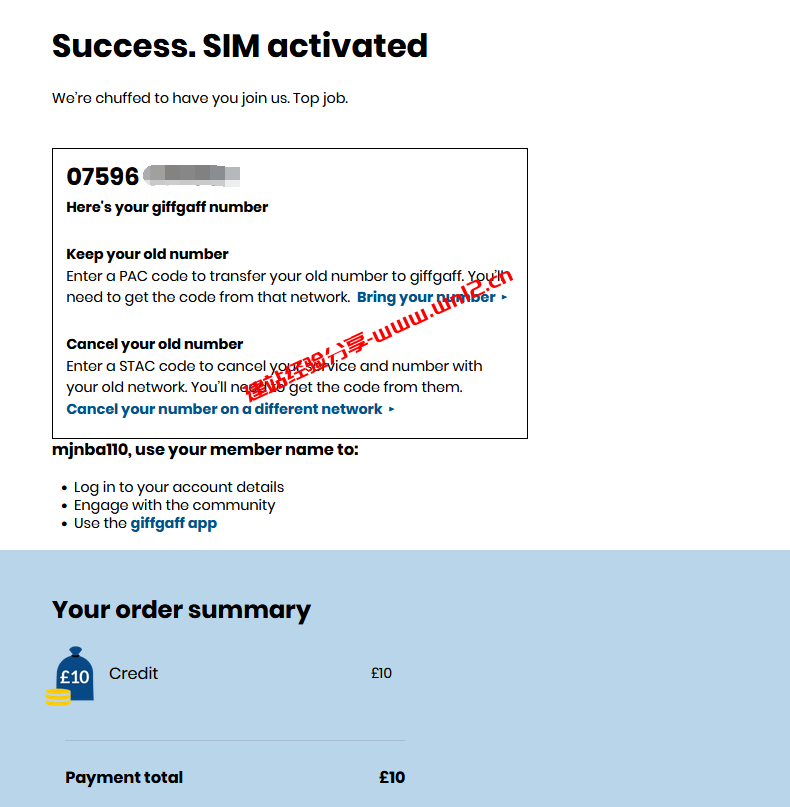 免费giffgaff英国手机卡收到后如何充值激活、免费giffgaff英国手机卡插卡使用需要注意什么插图7