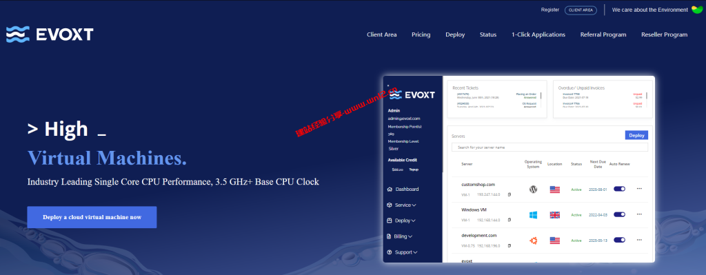 Evoxt香港Premium优化网络云服务器整理,1Gbps带宽,电信移动直连,最低2.99美元/月起插图 Evoxt香港Premium优化网络云服务器整理,1Gbps带宽,电信移动直连,最低2.99美元/月起插图