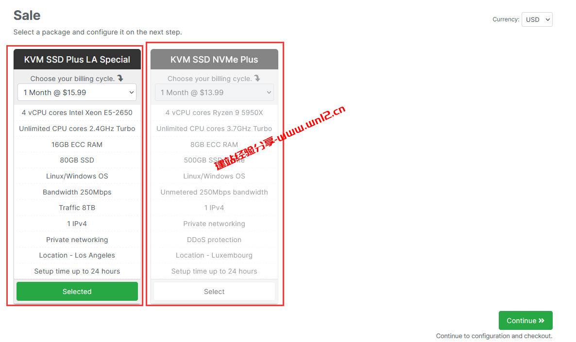 便宜美国洛杉矶大内存云服务器，4核16G$15.99/月插图