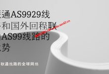 什么是联通AS9929线路，国外回程联通AS99线路有什么优势？_建站经验分享