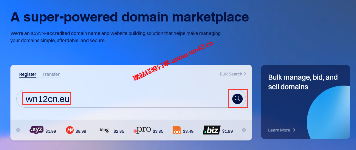 哪里注册.EU域名便宜，Dynadot注册.EU域名$3.99插图