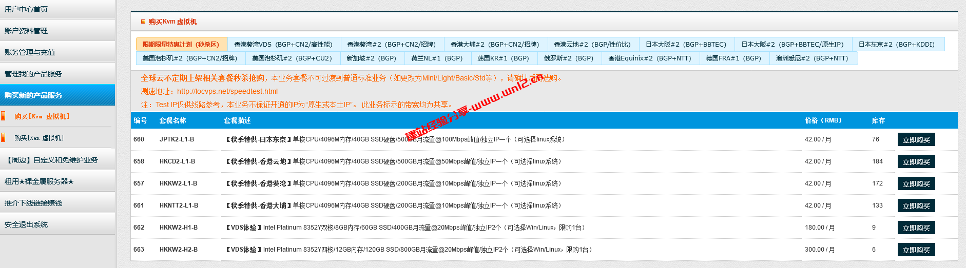 LOCVPS七折优惠码，日本香港1核4G云服务器29.4元/月插图1