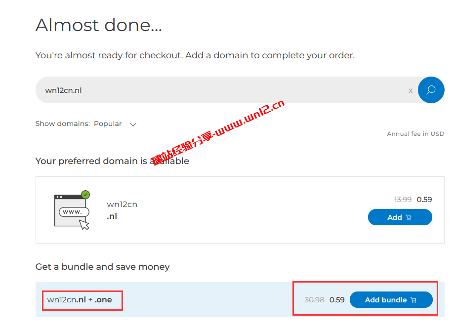 ONE.COM域名注册优惠：.COM首年$1.99+送免费.ONE域名插图2