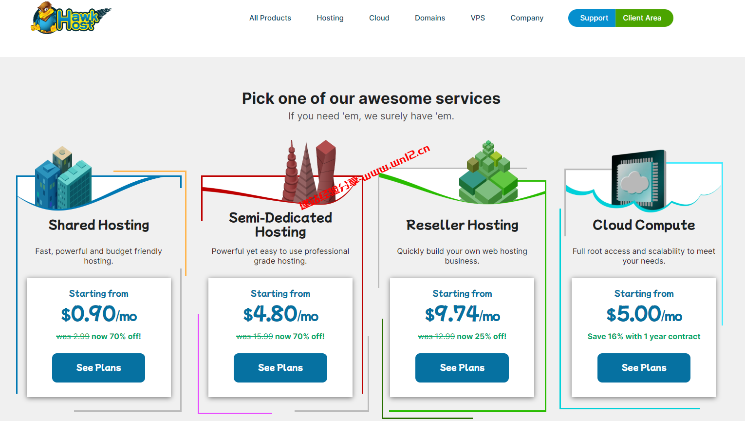 HawkHost虚拟主机圣诞3折优惠75元/年起，HawkHost长期优惠码整理插图