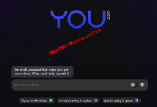 You.com可免费ChatGPT-4，无需注册就可使用GPT-3.5无限制对话_建站经验分享