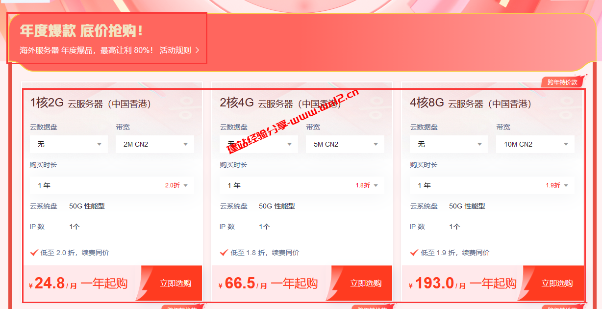 国外免备案建站云服务器选什么好？恒创科技香港CN2云服务器436元3年插图