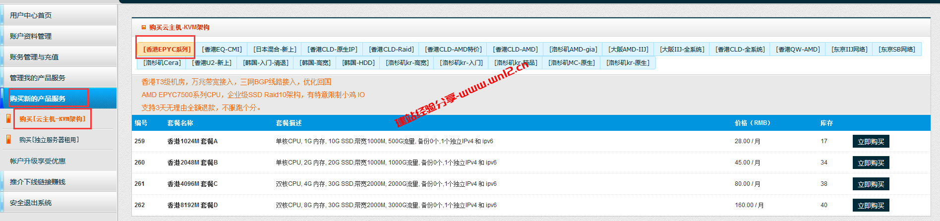 HostYun香港AMD EPYC7500 VPS服务器，最低23.8元/月，超值插图1