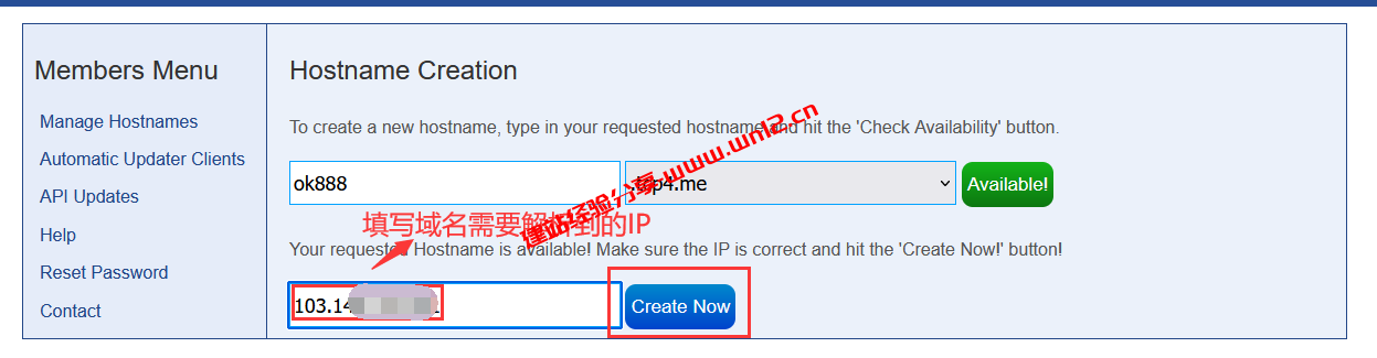 Now-DNS免费DDNS域名API解析动态IP及免费二级域名注册使用指南插图4