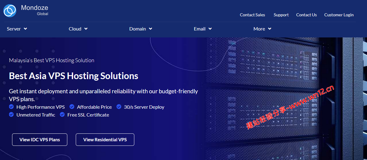 便宜马来西亚双ISP住宅IP云服务器有什么商家可以选择？Mondoze仅99美元/年，分配动态IP插图