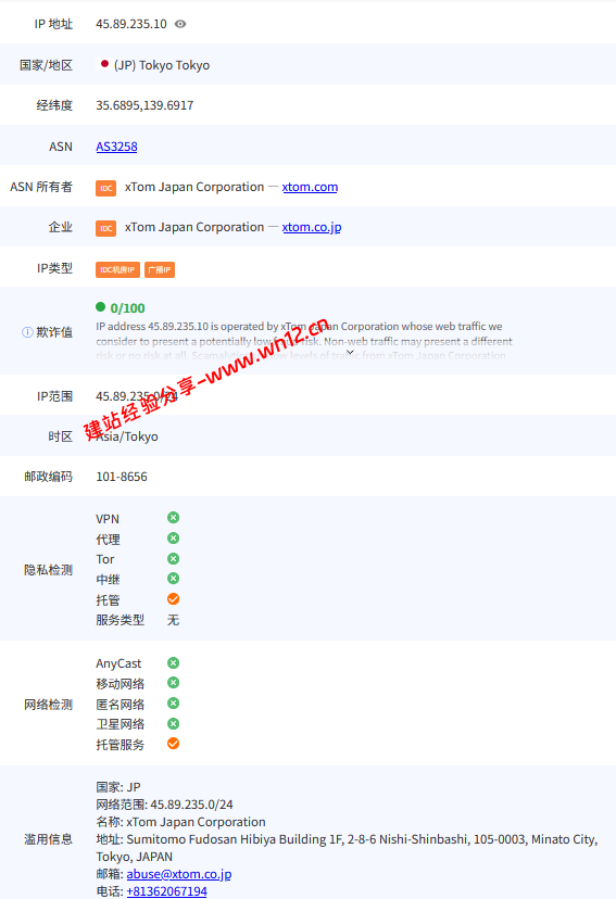 V.PS日本东京CTG/CN2+AS9929+CMIN2云服务器网络及IP质量简单测评及结果详解插图4