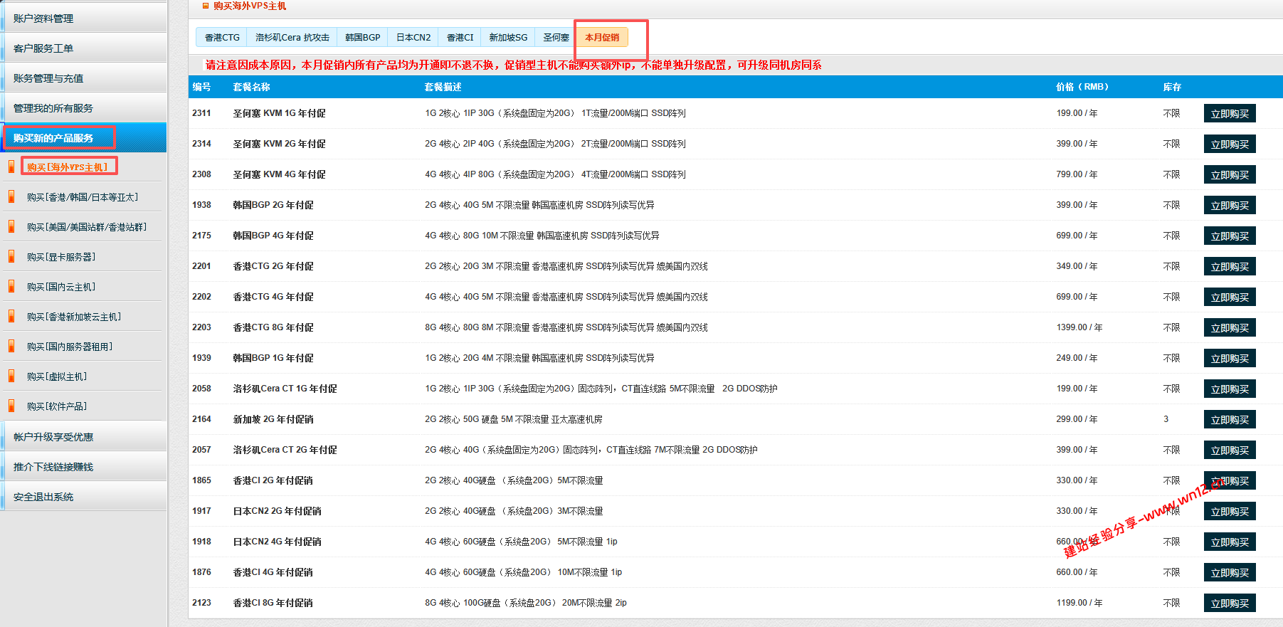 80VPS 2026年6月年付特惠汇总，美国、香港、韩国、日本云服务器仅199元/年起插图2