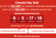 HawkHost老鹰主机 “Canada Day Sale”限时3折,加拿大多伦多虚拟主机特惠约128元一年起_建站经验分享